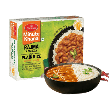 Haldiram's Minute Khana Rajma Raseela with Plain Rice Ready to Eat