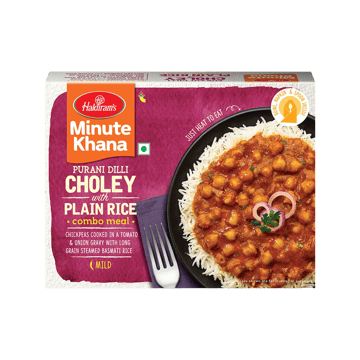 Haldiram's Minute Khana Choley With Plain Rice Ready to Eat