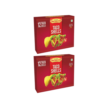 Salsalito Reguler 6" Taco Shells (12 pieces) - Pack of 2