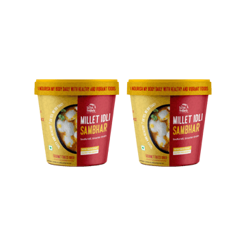 The Tasty Millets Ready to Eat Millet Idli Sambhar