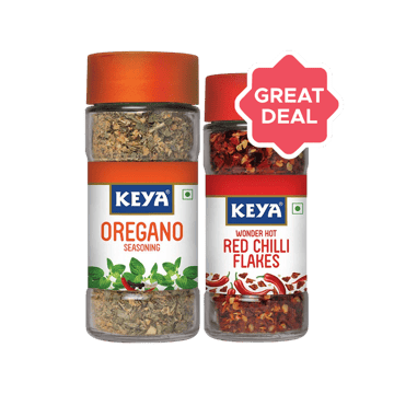 Keya Oregano Seasoning +  Red Chilli Flakes Combo