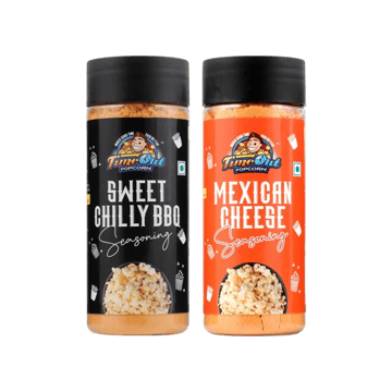 Time Out Popcorn Sweet Chilli BBQ + Mexican Cheese Seasoning