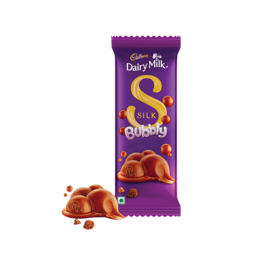 Cadbury Dairy Milk Silk Bubbly Small Milk Chocolate Bar