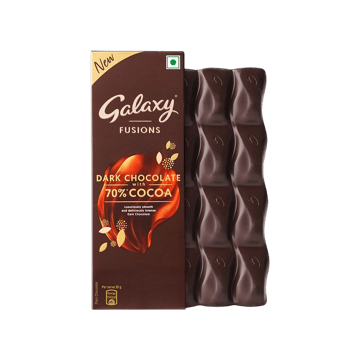 Galaxy Fusions Dark Chocolate Bar with 70% Cocoa