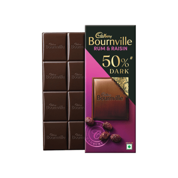 Cadbury Bournville Rum & Raisin Dark Chocolate Bar