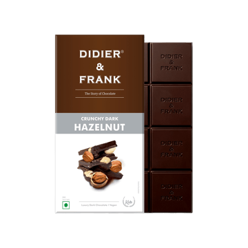 Didier & Frank Crunchy Hazelnut Dark Chocolate Bar