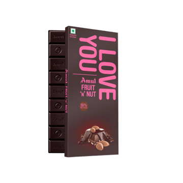 Amul I Love You Fruit 'n' Nut Dark Chocolate Bar