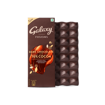 Galaxy Fusions Dark Chocolate Bar with 70% Cocoa