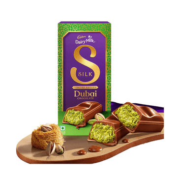 Cadbury Dairy Milk Silk Dubai Kunafa Chocolate Bar
