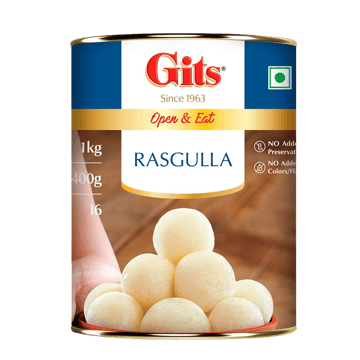 Open & Eat Rasgulla by Gits