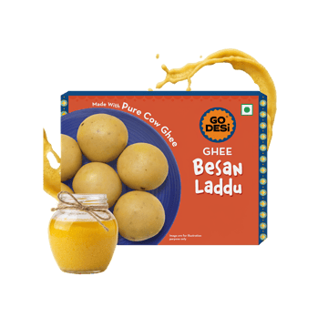 Pure Cow Ghee Besan Laddu by GO DESi