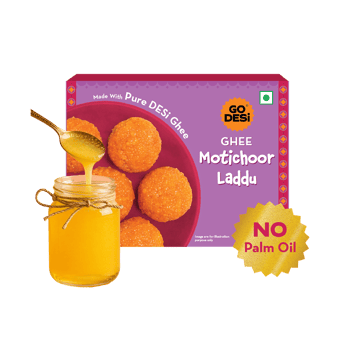 Pure Cow Ghee Motichoor Laddu by GO DESi
