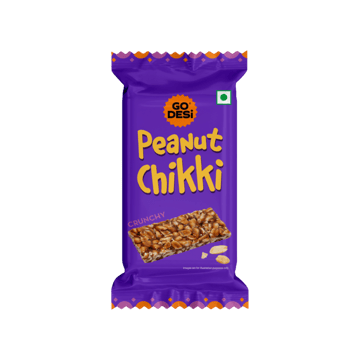 Crunchy Peanut Chikki Bar by GO DESi