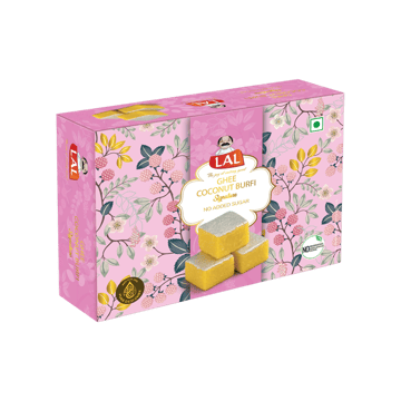 Ghee Coconut Burfi by Lal