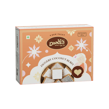 Jaggery Coconut Burfi by Daadi's