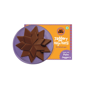 Palm Jaggery Kaju Katli with 69% Cashews by GO DESi