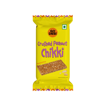 Crushed Peanut Chikki Bar by GO DESi
