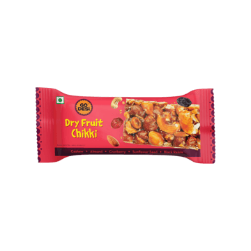 Dry Fruit Chikki Bar with 5 Dry Fruit by GO DESi