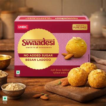 Swaadesi No Added Sugar Besan Laddu by Unibic Swaadesi