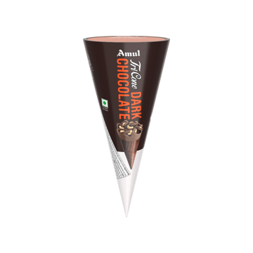 Amul Tricone Dark Chocolate Ice Cream Cone