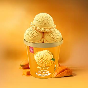 Kwality Wall's Alphonso Mango Ice Cream Tub