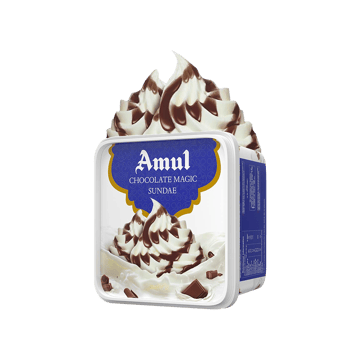 Amul Chocolate Magic Sundae Ice Cream Tub