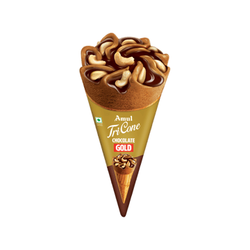 Amul Gold Chocolate Tricone Ice Cream Cone