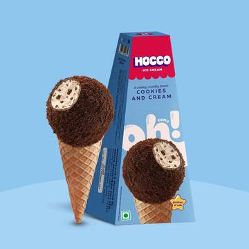 Hocco Cookies & Cream Ice Cream Cone
