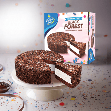 Cream Bell Black Forest Ice Cream Cake