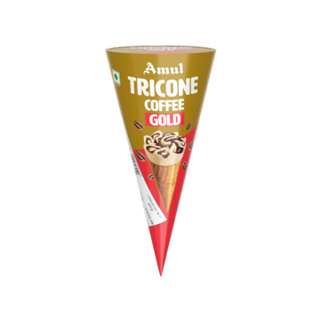 Amul Gold Coffee Tricone Ice Cream Cone
