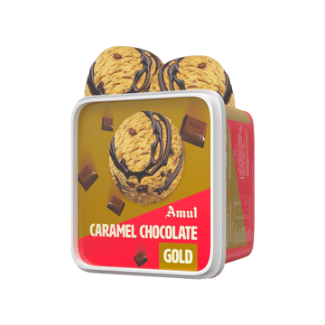 Amul Gold Caramel Chocolate Ice Cream Tub