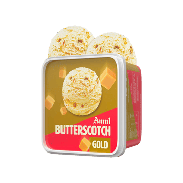 Amul Gold Butterscotch Ice Cream Tub