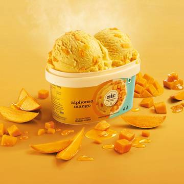 NIC Alphonso Mango Ice Cream Tub
