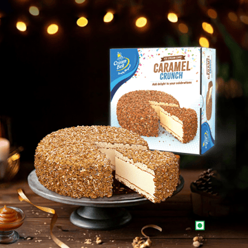 Cream Bell Caramel Crunch Ice Cream Cake
