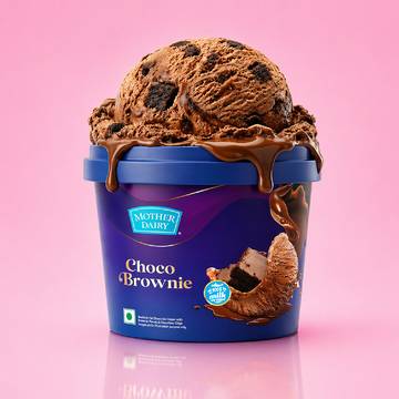 Mother Dairy Choco Brownie Fudge Ice Cream Tub