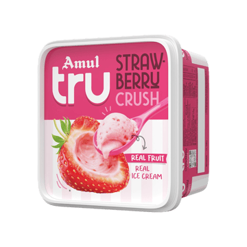 Amul Tru Strawberry Crush Ice Cream Tub