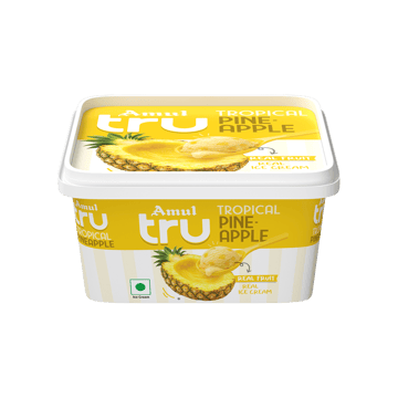 Amul Tru Tropical Pineapple Ice Cream Tub