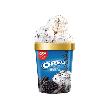 Kwality Wall's Oreo & Cream Frozen Dessert Tub