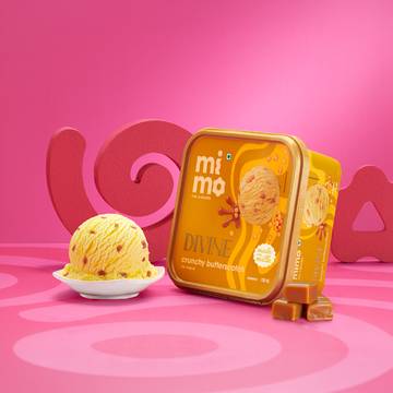 Mimo Crunchy Butterscotch Ice Cream Tub