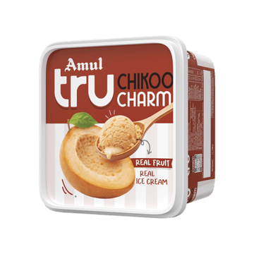 Amul Tru Chikoo Charm Ice Cream Tub