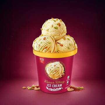 Kwality Wall's Kesar Bhog Ice Cream Tub