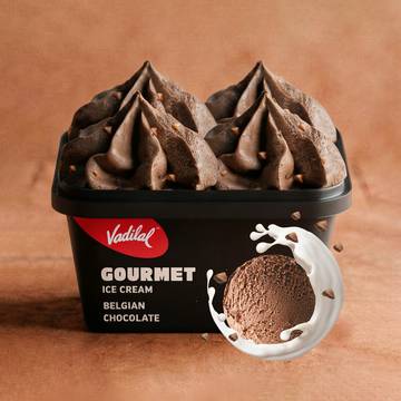 Vadilal Gourmet Belgian Chocolate Ice Cream Tub