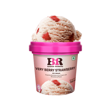 Baskin Robbins Very Berry Strawberry Ice Cream Cup