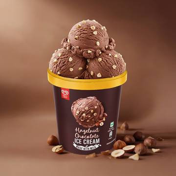 Kwality Wall's Hazelnut Chocolate Ice Cream Tub