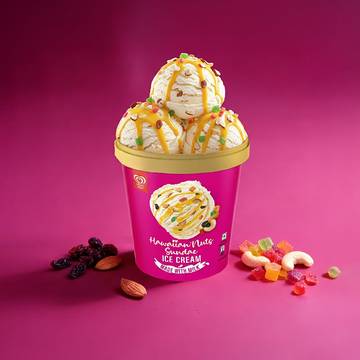 Kwality Wall's Hawaiian Nuts Sundae Ice Cream Tub