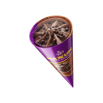 Cream Bell Maxxum Choco Brownie Ice Cream Cone