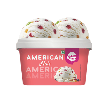 Cream Pot American Nuts Frozen Dessert Tub