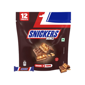 Snickers Nougat & Caramel Miniatures Filled Bar Chocolate Pack