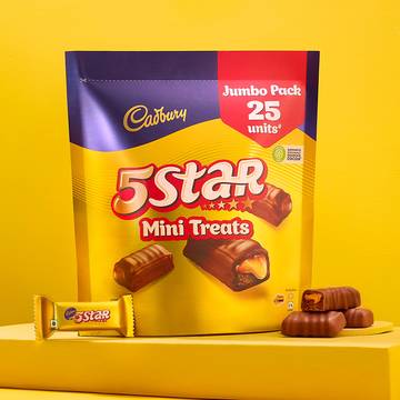 Cadbury 5 Star Mini Treats Filled Bar Chocolate Pack