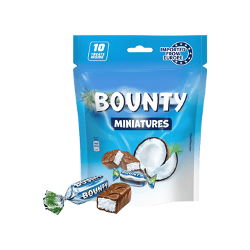 Bounty Miniatures Coconut Filled Bar Chocolate Pack